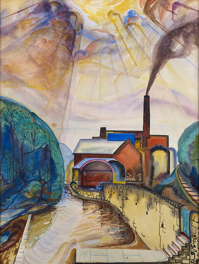 Woodhall Mill, Juniper Green by Edwin G Lucas