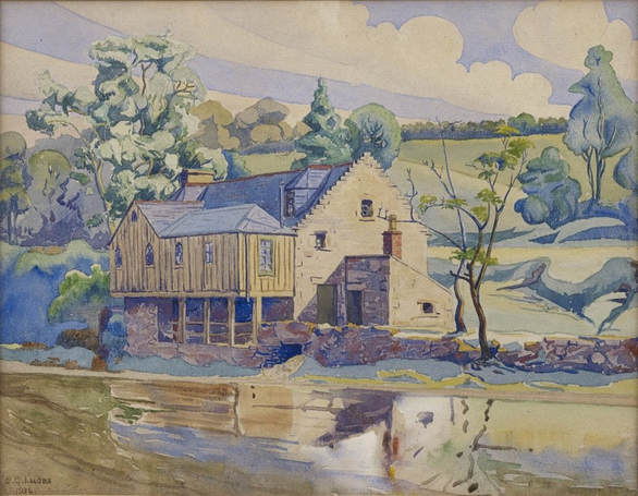 Snuff Mill, Juniper Green by Edwin G Lucas