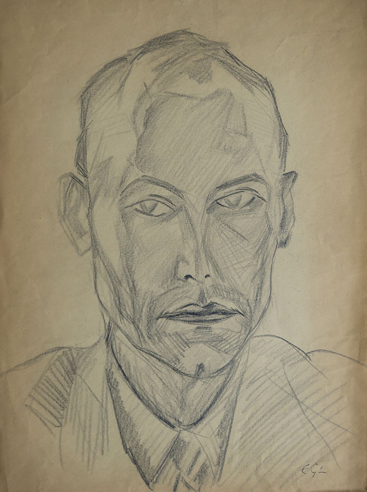 Self Portrait, mid-late 1930s by Edwin G Lucas
