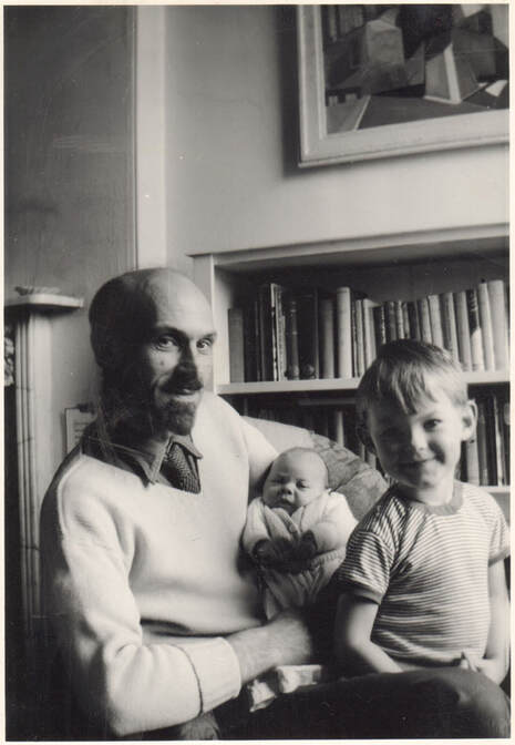 Photo of Edwin Lucas with sons Frank and Alan