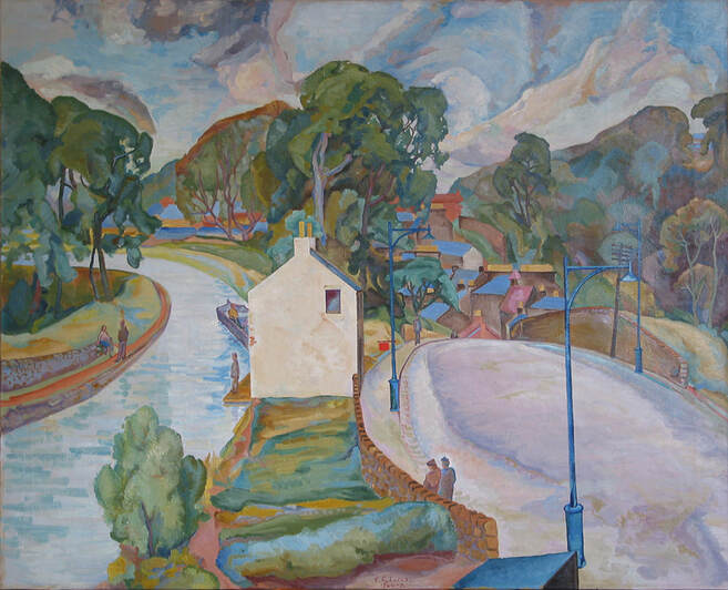 Canal & Lanark Road at Slateford by Edwin G Lucas