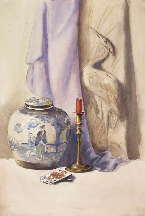 Still Life with Heron by Edwin G Lucas
